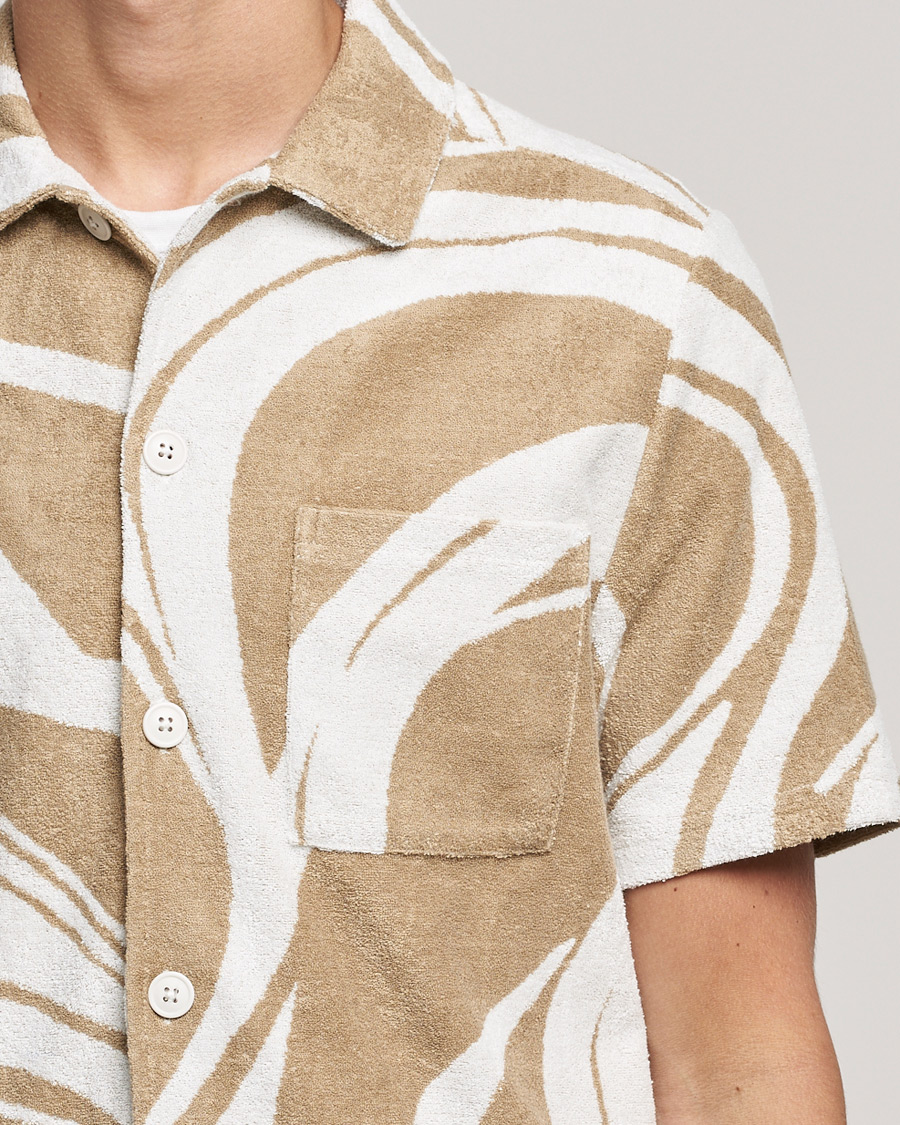Herren | Hemden | J.Lindeberg | BillyToweling Jacquard Shirt Safari Beige