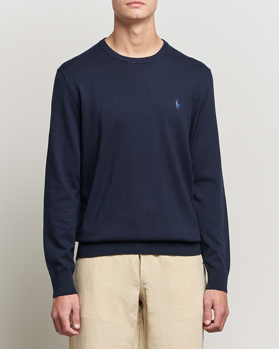 Herren | Pullover | Polo Ralph Lauren | Cotton/Cashmere Crew Neck Pullover Hunter Navy