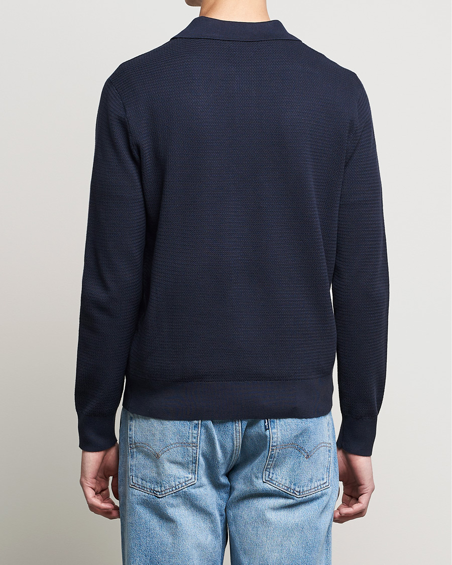 Herren | Pullover | Polo Ralph Lauren | Textured Knitted Polo Navy