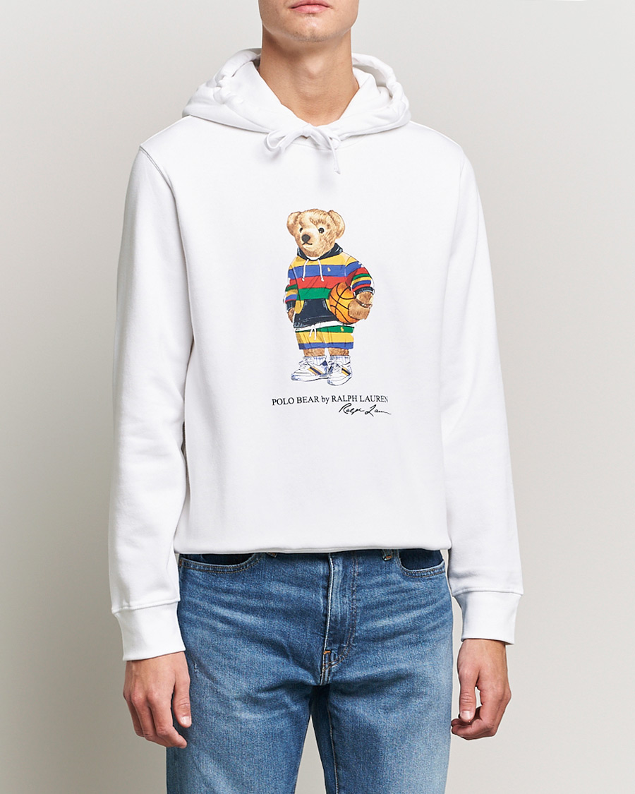 Herren | Pullover | Polo Ralph Lauren | Printed Active Bear Hoodie White