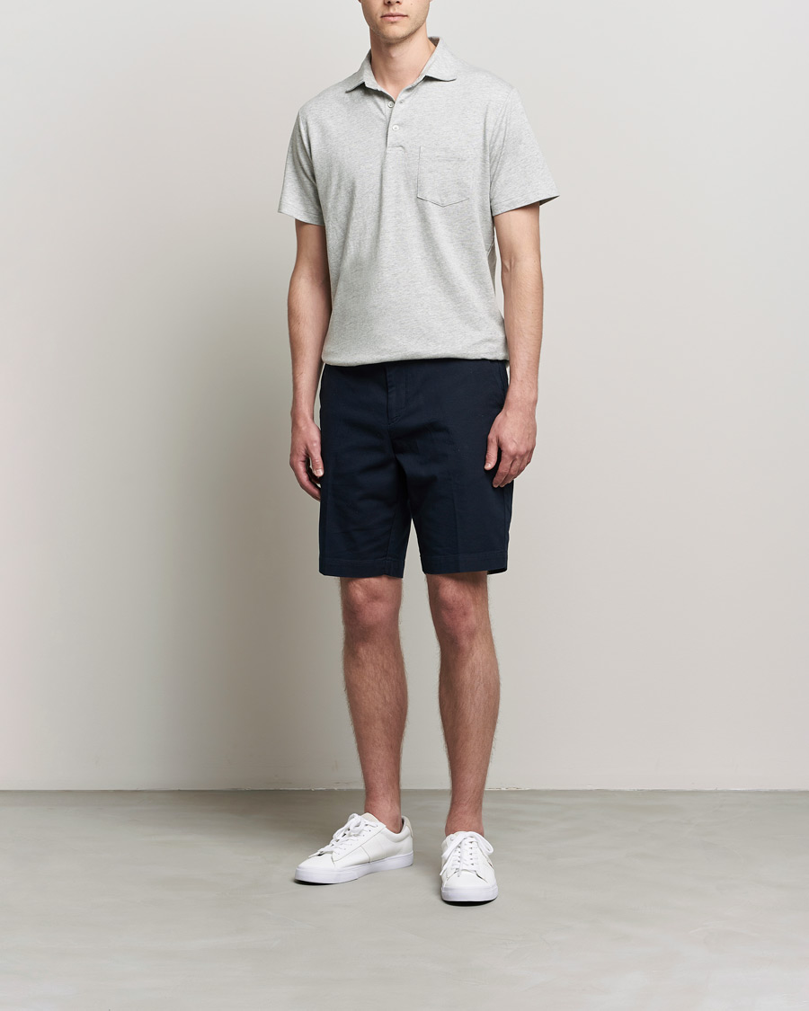 Herren | Poloshirts | Polo Ralph Lauren | Custom Slim Fit Cotton/Linen Polo Andover Heather