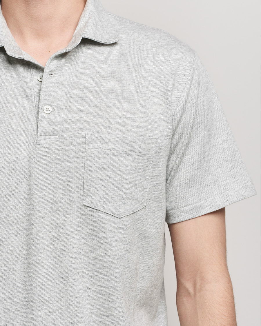 Herren | Poloshirts | Polo Ralph Lauren | Custom Slim Fit Cotton/Linen Polo Andover Heather