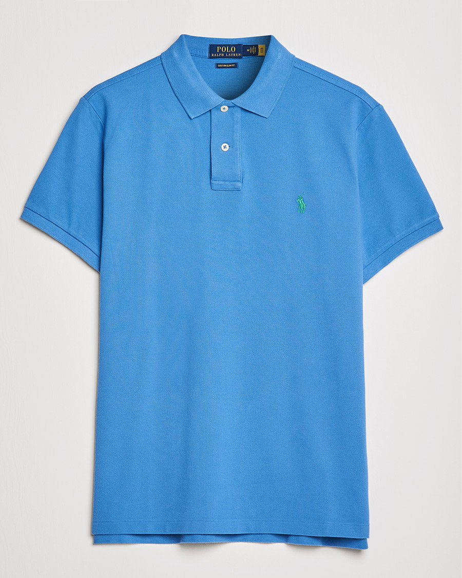 Herren | Poloshirts | Polo Ralph Lauren | Custom Slim Fit Polo Retreat Blue