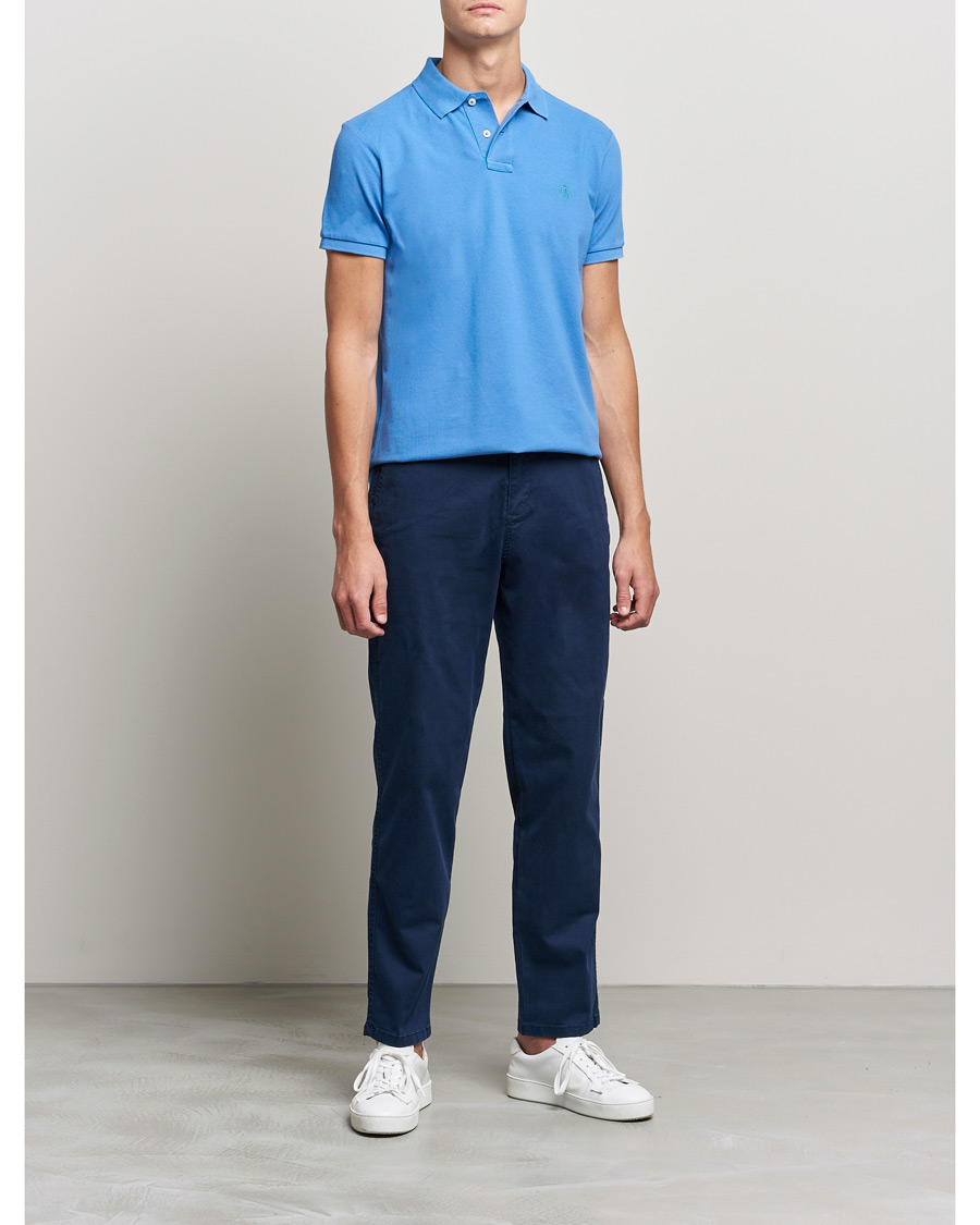Herren | Poloshirts | Polo Ralph Lauren | Custom Slim Fit Polo Retreat Blue