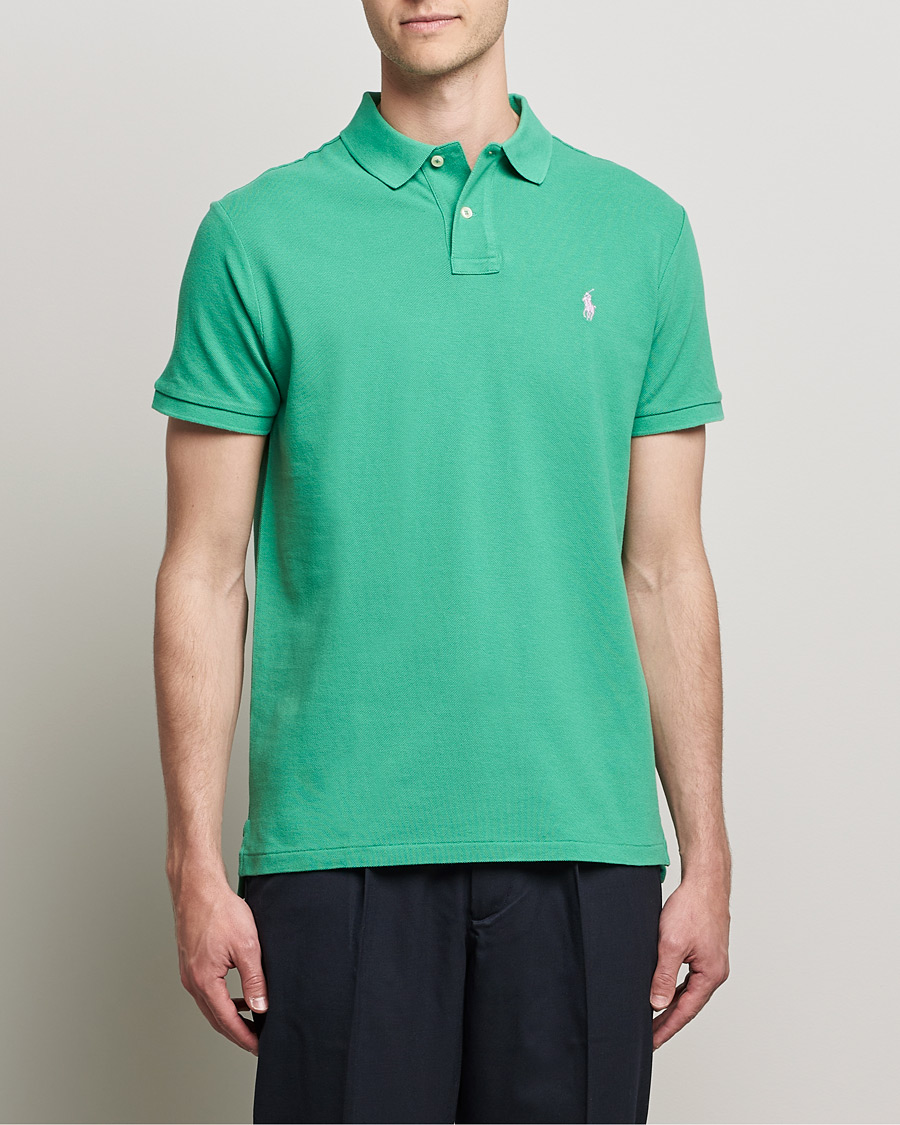 Herren | Poloshirts | Polo Ralph Lauren | Custom Slim Fit Polo Raft Green