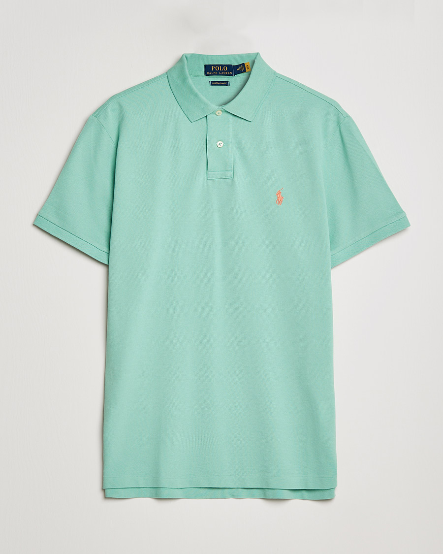 Herren | Poloshirts | Polo Ralph Lauren | Custom Slim Fit Polo Celadon Green