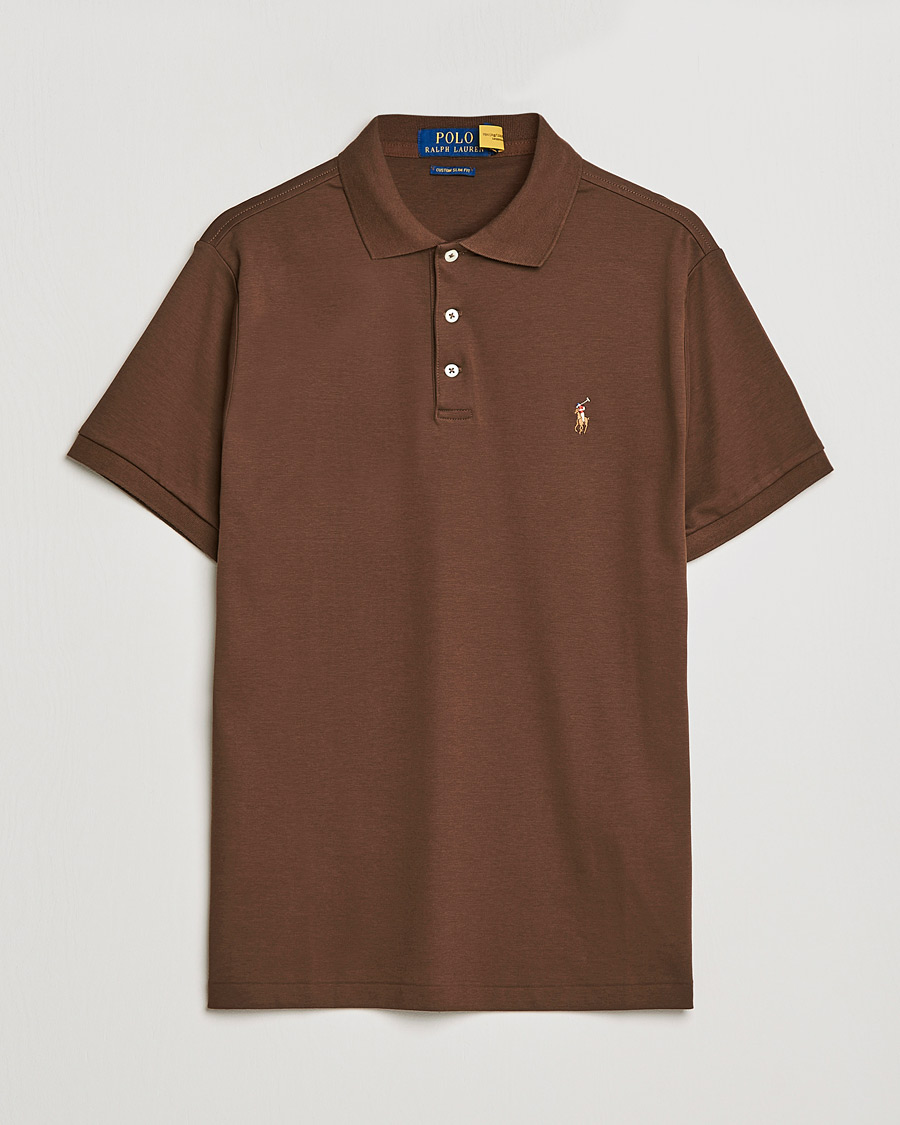 Herren | Poloshirts | Polo Ralph Lauren | Luxury Pima Cotton Polo American Brown