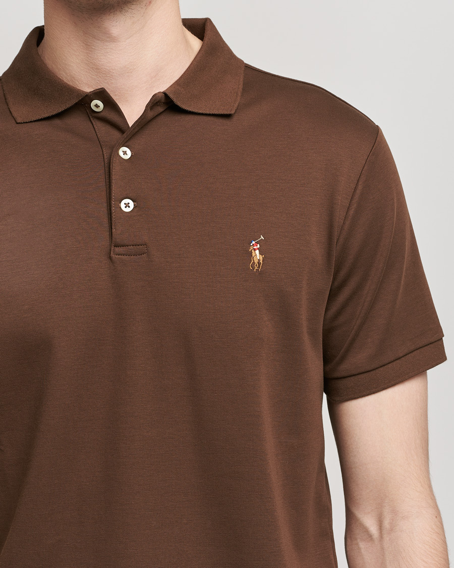Herren | Poloshirts | Polo Ralph Lauren | Luxury Pima Cotton Polo American Brown