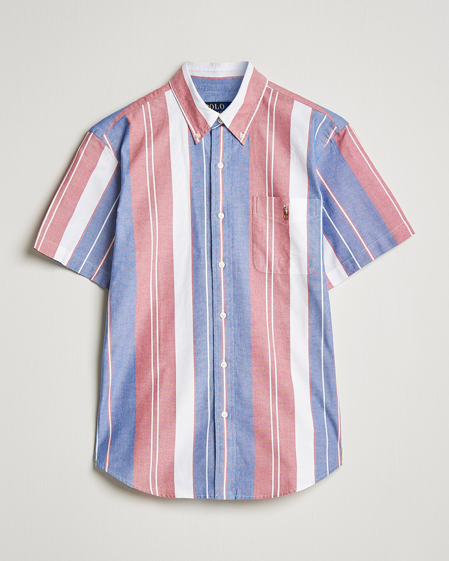 Herren | Hemden | Polo Ralph Lauren | Custom Fit Oxford Short Sleeve Striped Shirt Multi