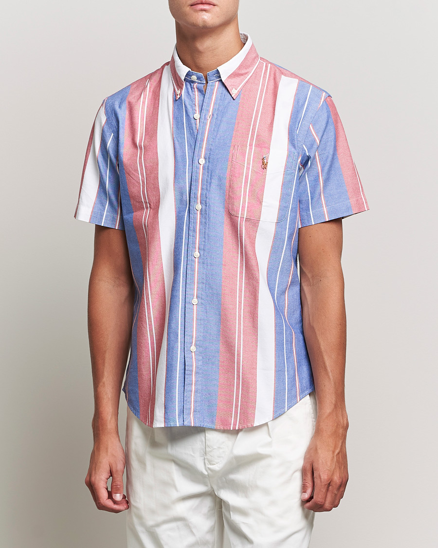 Herren | Hemden | Polo Ralph Lauren | Custom Fit Oxford Short Sleeve Striped Shirt Multi