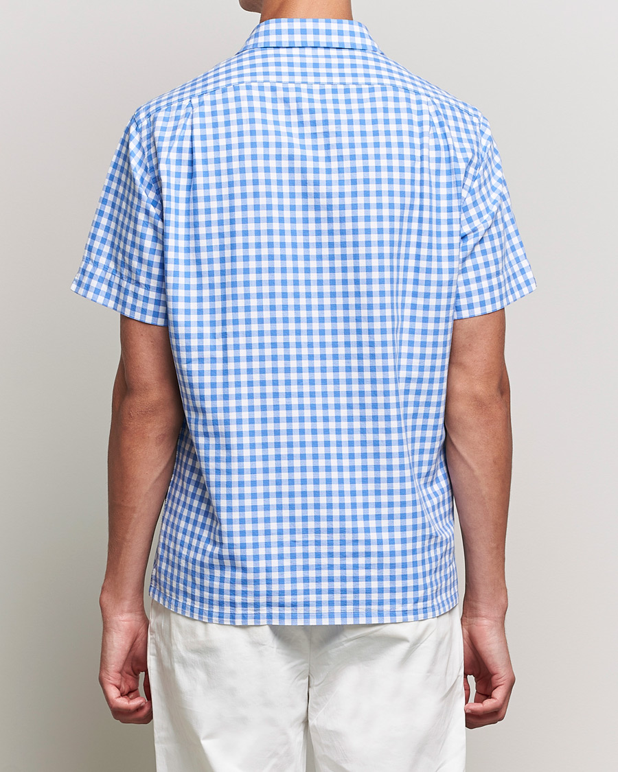 Herren | Hemden | Polo Ralph Lauren | Short Sleeve Resort Collar Checked Shirt Blue/White