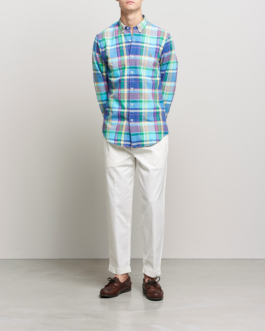 Herren | Hemden | Polo Ralph Lauren | Slim Fit Oxford Madras Checked Shirt Multi