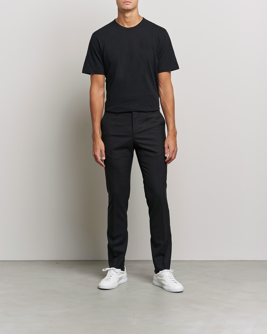 Herren | Hosen | Filippa K | Liam Cool Wool Slacks Black