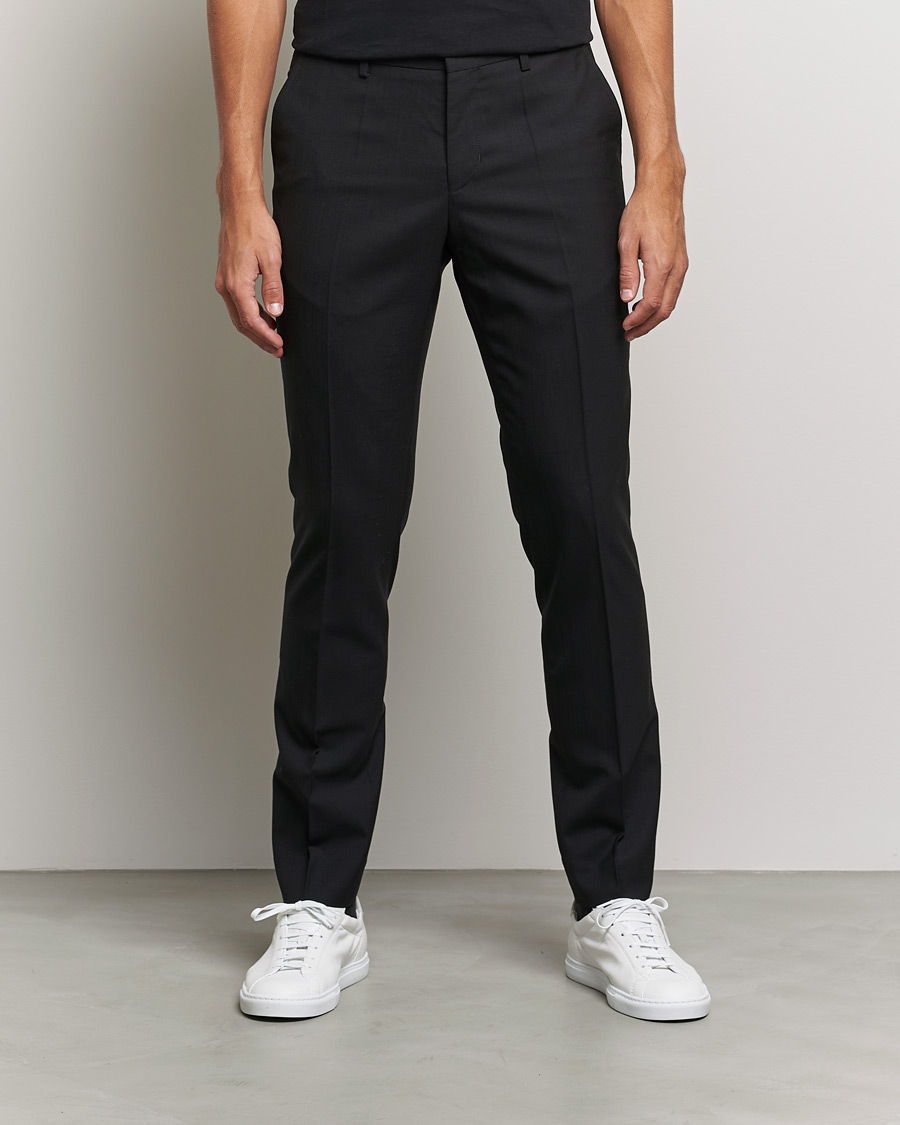 Herren | Hosen | Filippa K | Liam Cool Wool Slacks Black