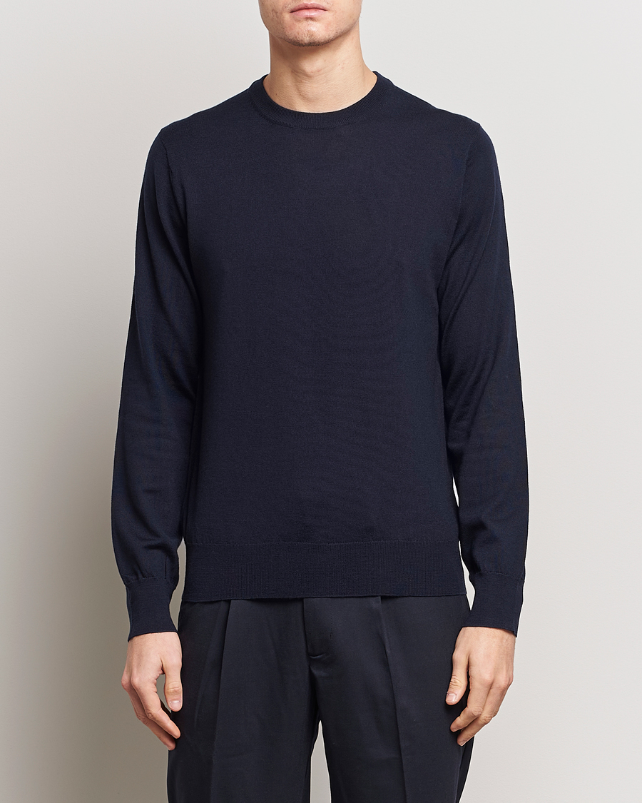Herren | Kategorie | Filippa K | Merino Round Neck Sweater Navy