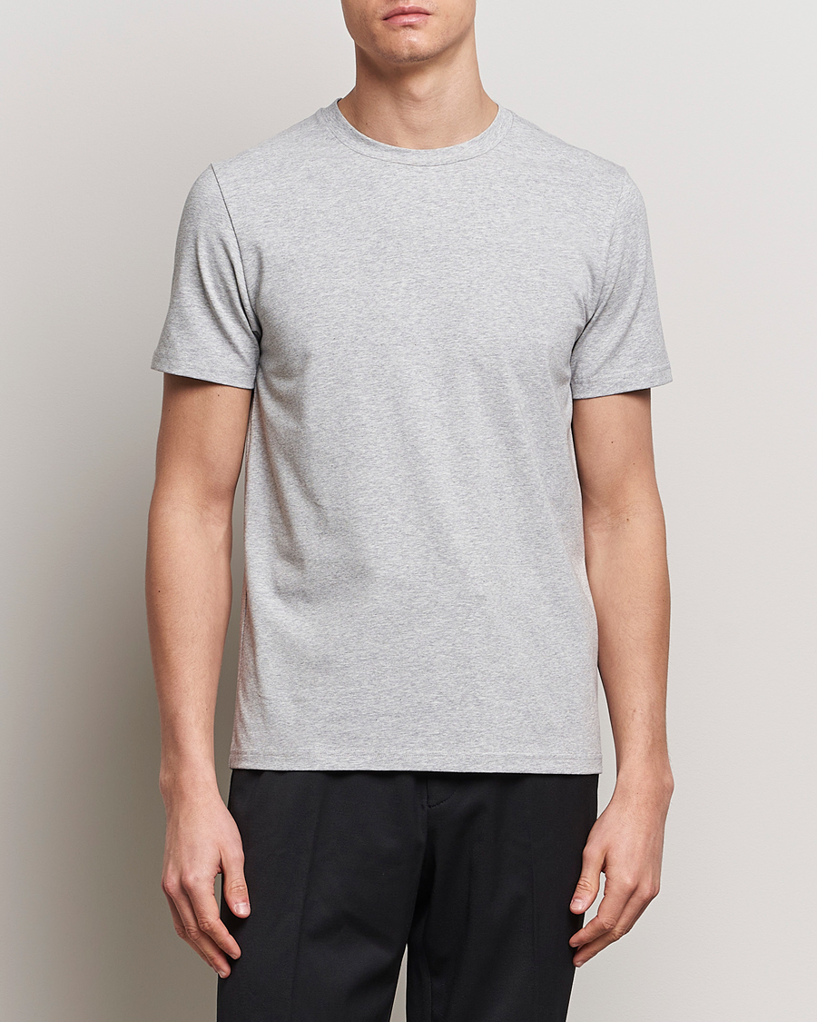 Herren | Kurzarm T-Shirt | Filippa K | Soft Lycra Tee Light Grey Melange