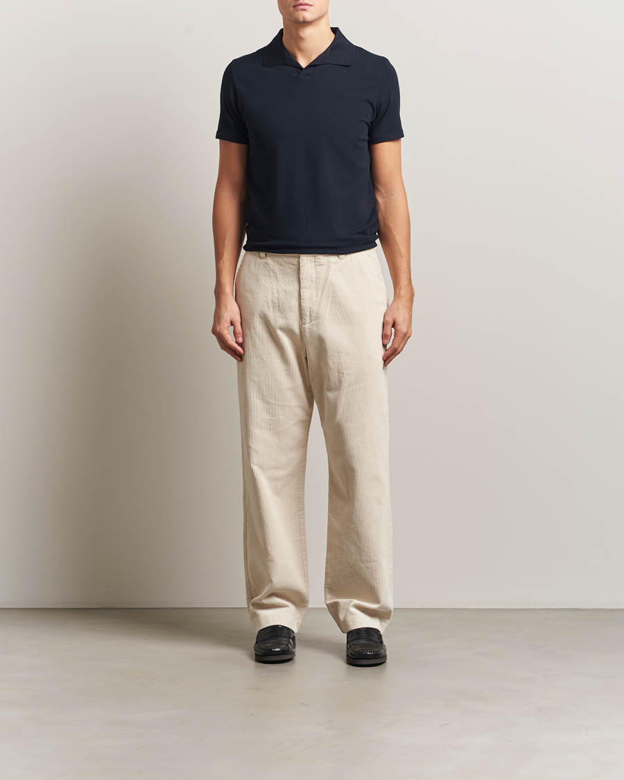 Herren | Poloshirts | Filippa K | Soft Lycra Polo Tee Navy