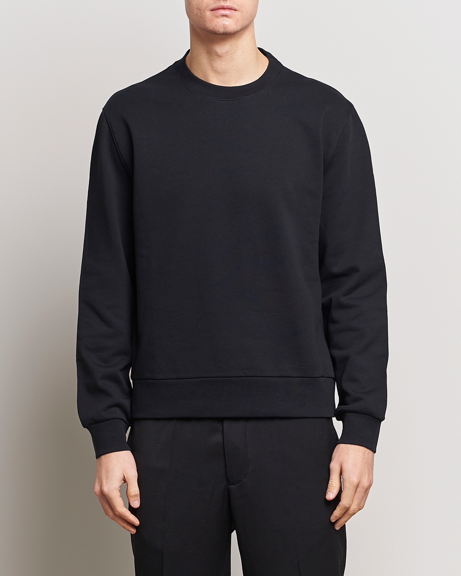 Herren | Sweatshirts | Filippa K | Gustaf Cotton Sweatshirt Black