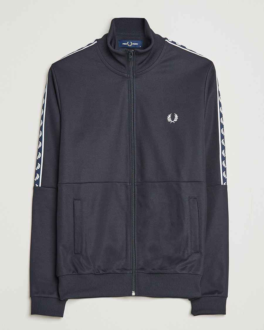 Herren | Pullover | Fred Perry | Pannel Taped Track Jacket Navy