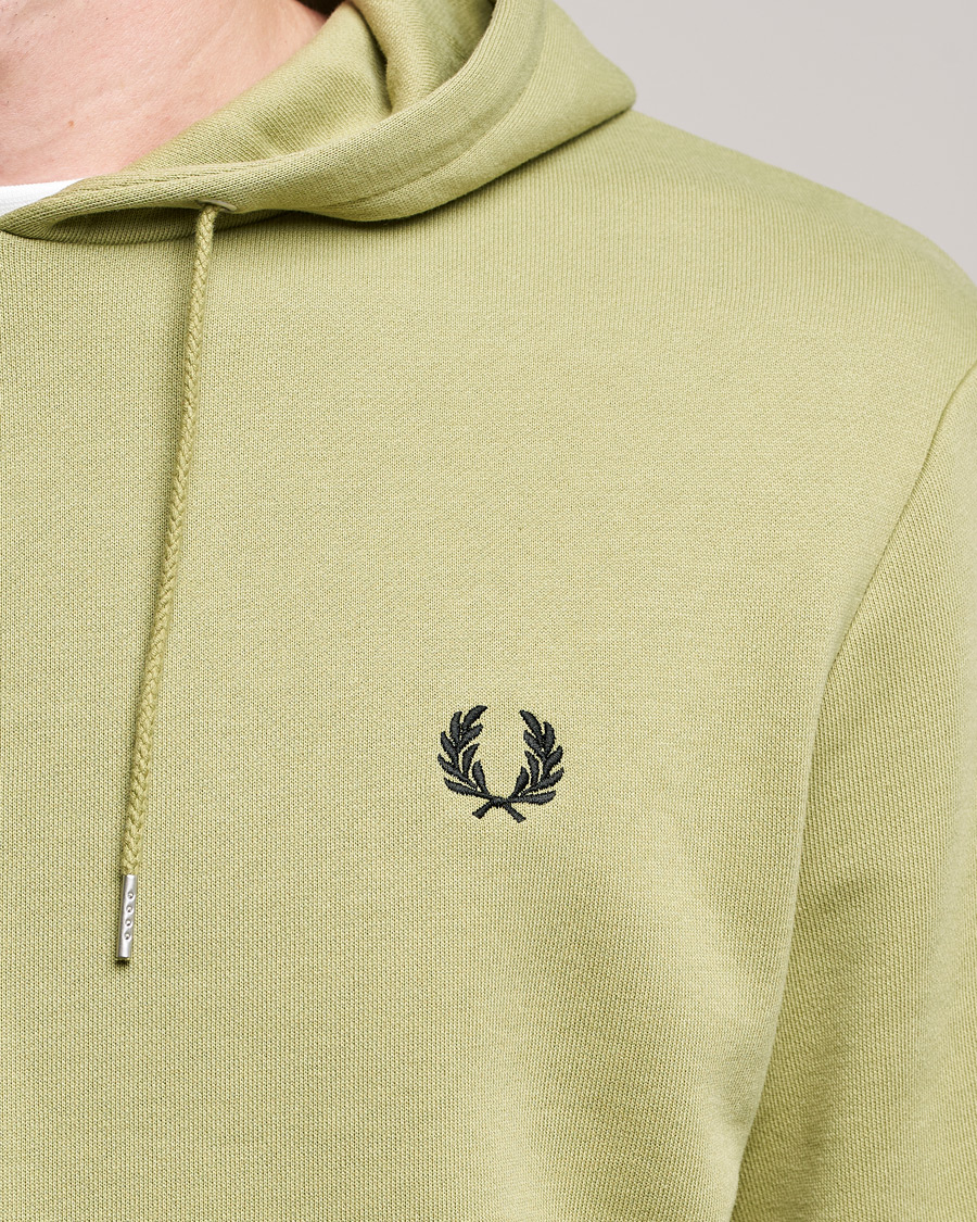Herren | Pullover | Fred Perry | Tipped Hooded Sweatshirt Sage Green 