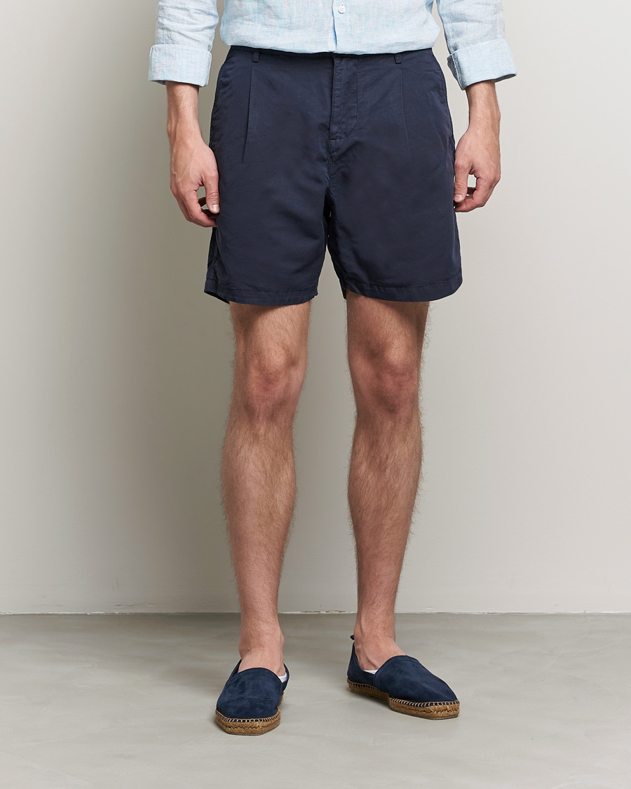 Herren | Shorts | Orlebar Brown | Searose Linen/Cotton Shorts Night Iris