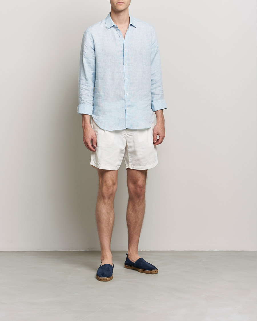 Herren | Shorts | Orlebar Brown | Searose Linen/Cotton Shorts White Sand