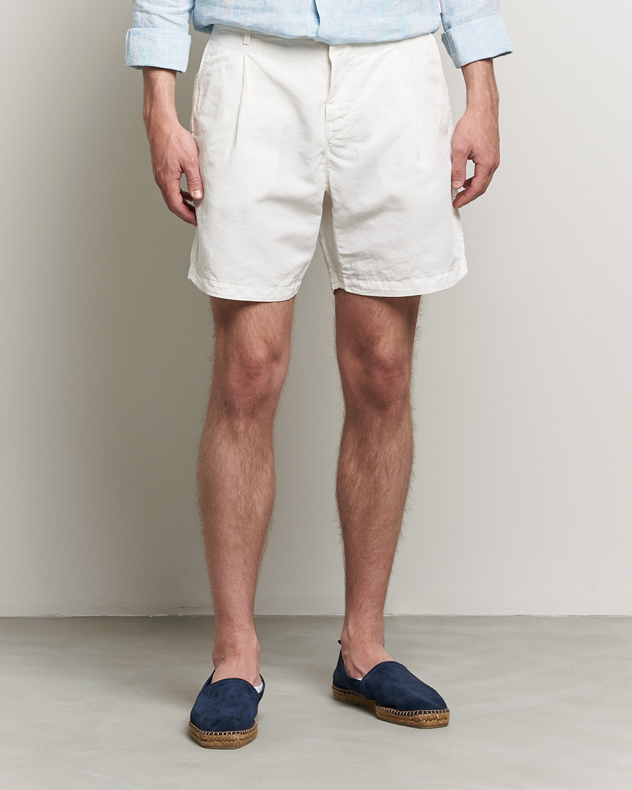 Herren | Shorts | Orlebar Brown | Searose Linen/Cotton Shorts White Sand