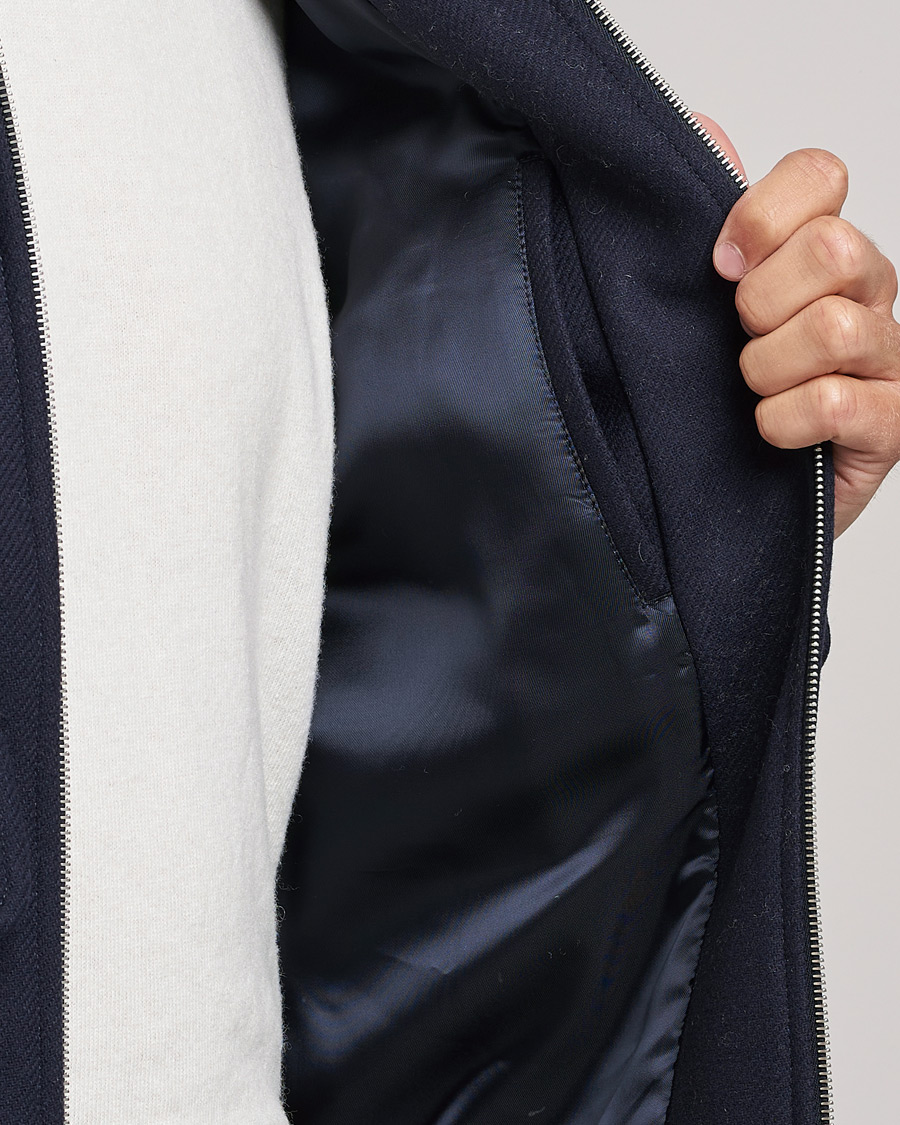 Herren | Jacken | A.P.C. | Ben Shearling Bomber Jacket Navy