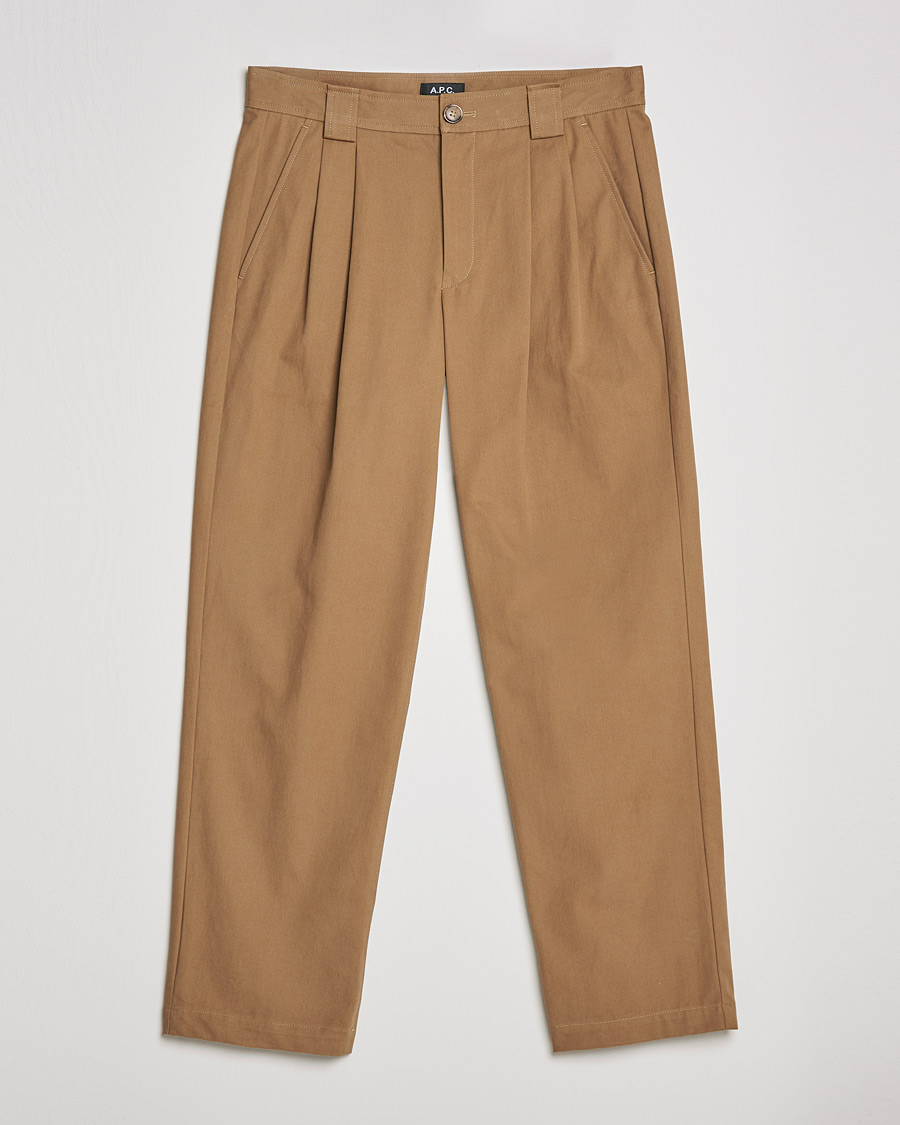 Herren | Hosen | A.P.C. | Eddy Pleated Chinos Tobacco