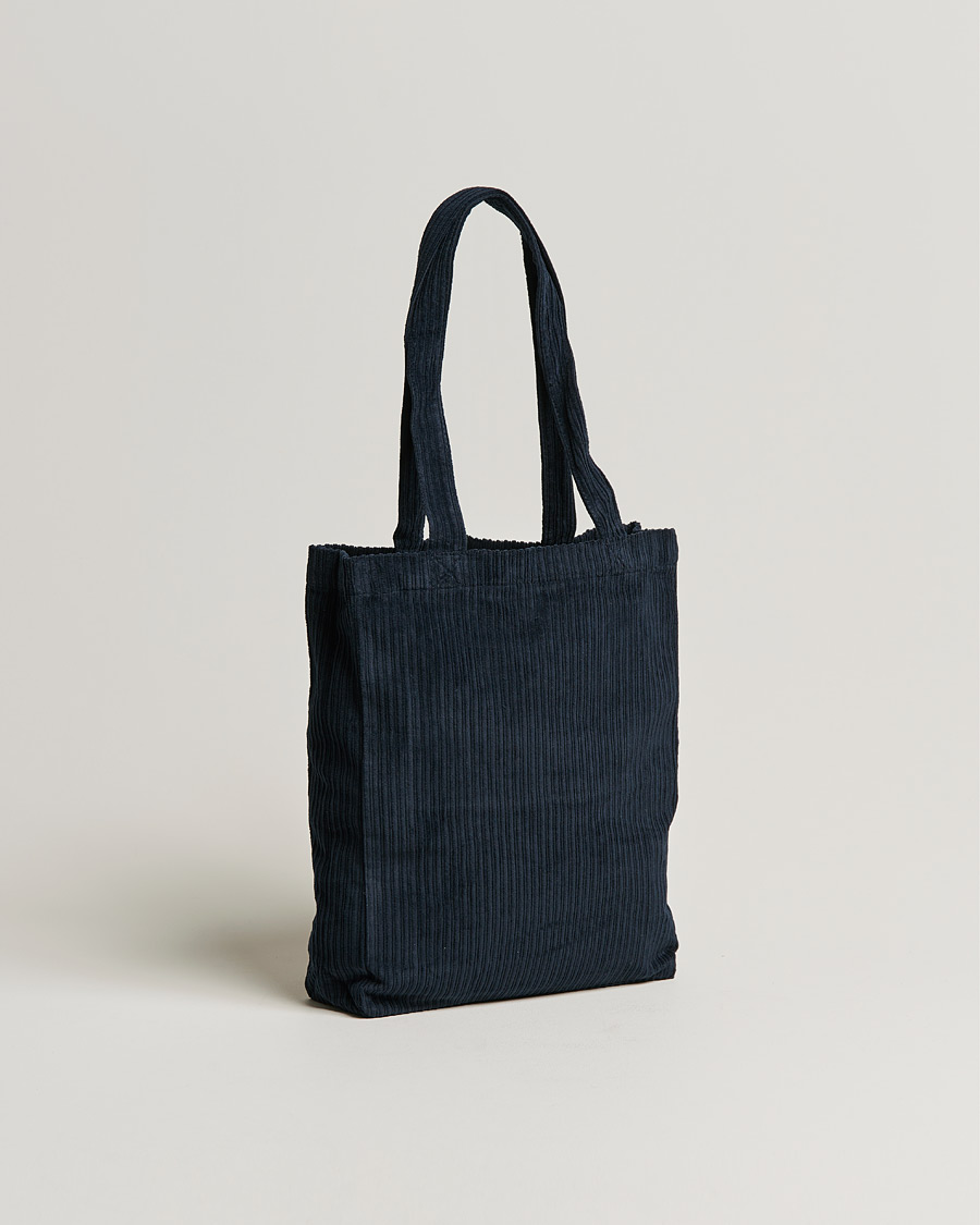 Herren | A.P.C. Lou Corduroy Tote Bag Navy | A.P.C. | Lou Corduroy Tote Bag Navy