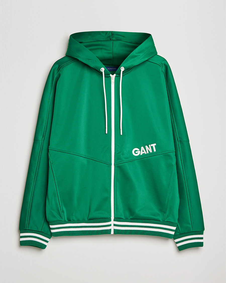Herren | Pullover | GANT | Raquet Club Full-Zip Hoodie Lavish Green