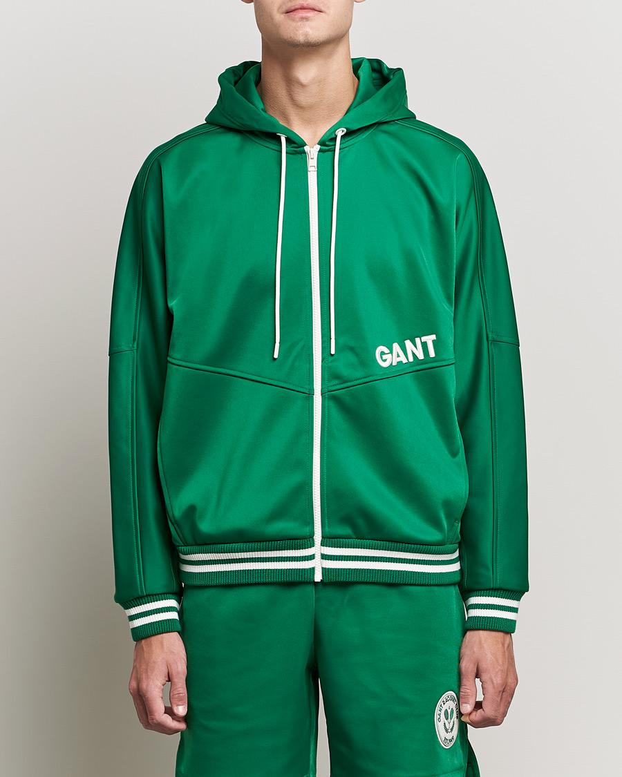 Herren | Pullover | GANT | Raquet Club Full-Zip Hoodie Lavish Green