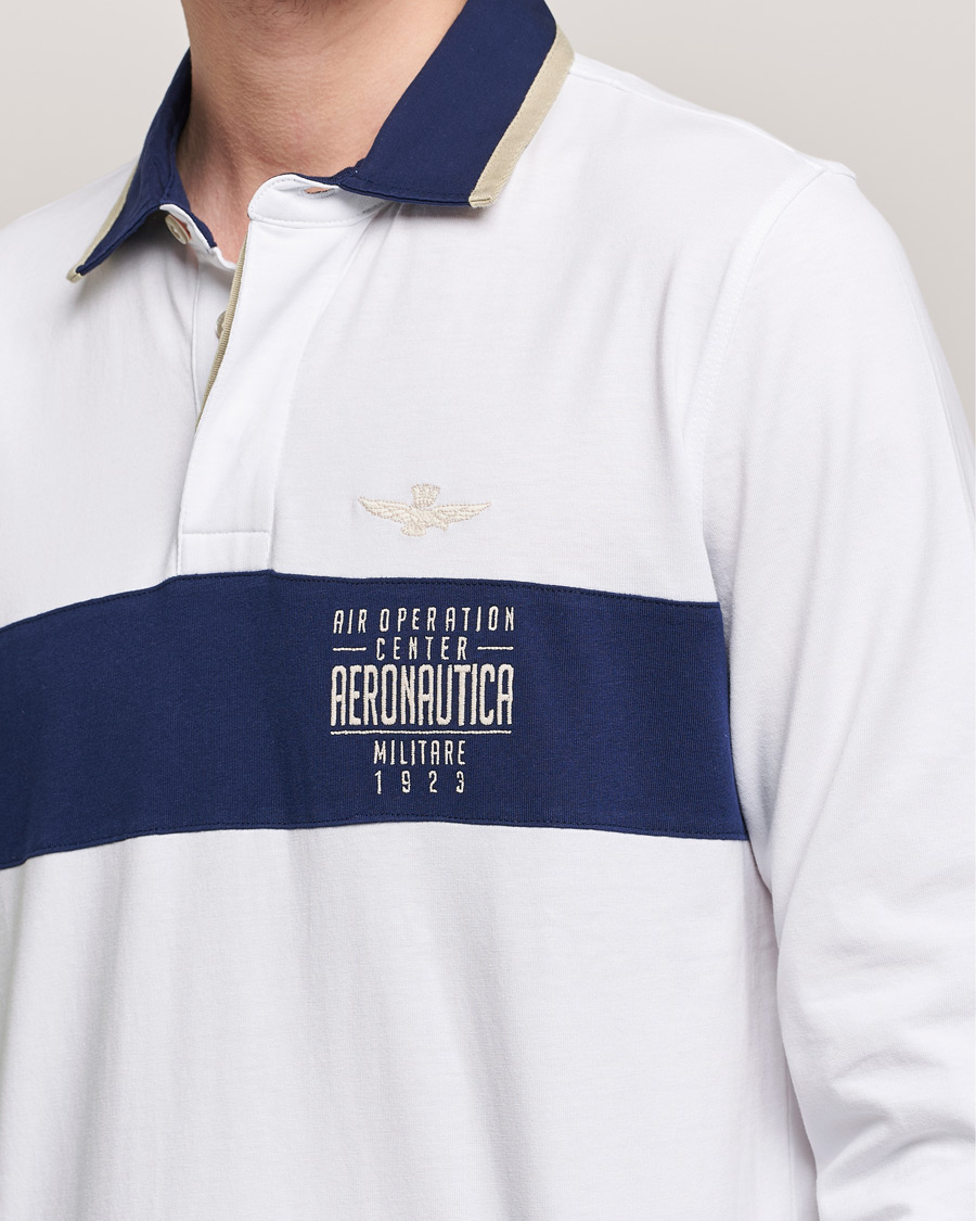 Herren | Pullover | Aeronautica Militare | Long Sleeve Polo Off White