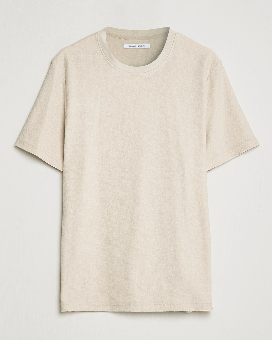 Herren | T-Shirts | Samsøe Samsøe | Samsøe & Samsøe Odin Organic Cotton T-shirt Oatmeal