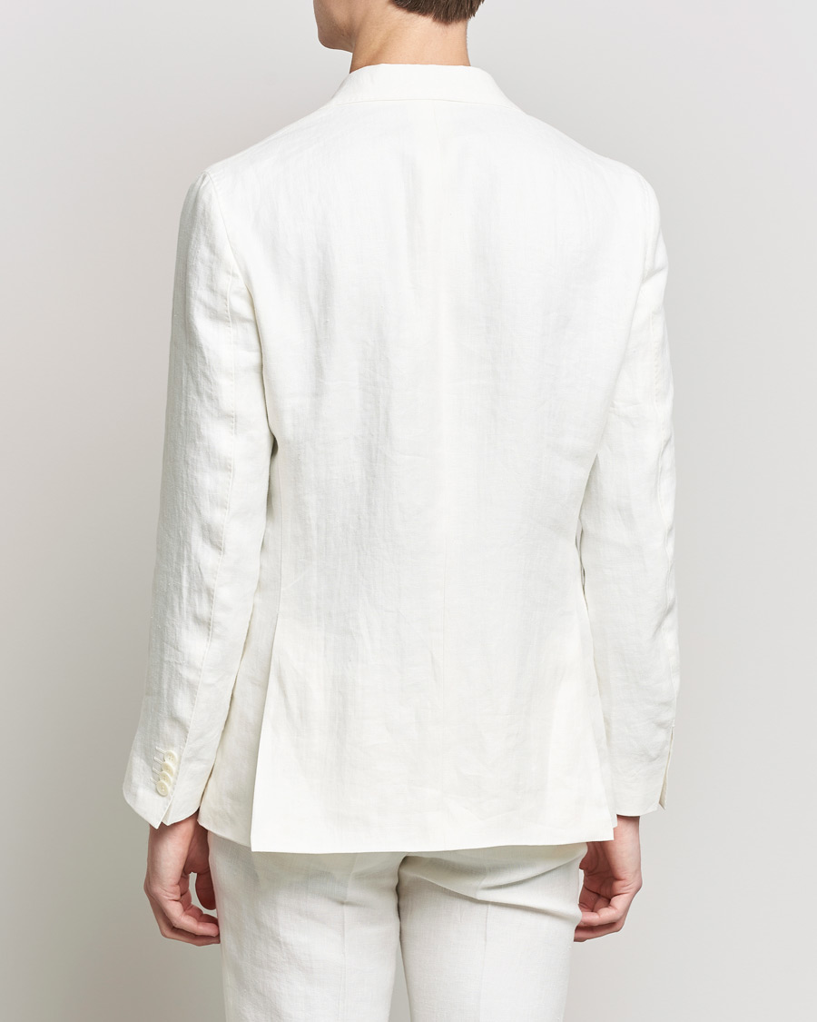 Herren | Sakkos | Oscar Jacobson | Fogerty Linen Blazer White