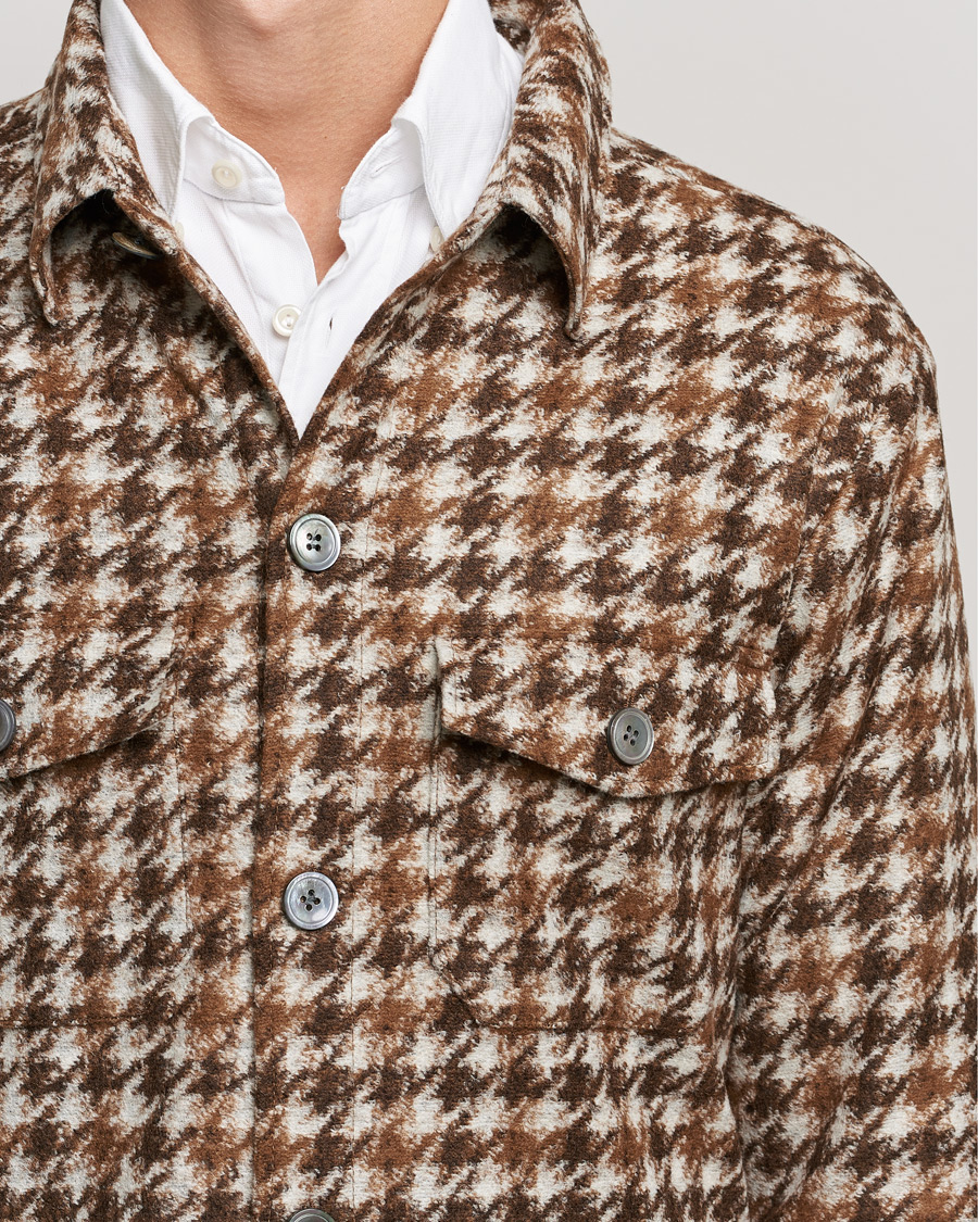 Herren | Hemden | Oscar Jacobson | Milron Shirt Jacket Brown