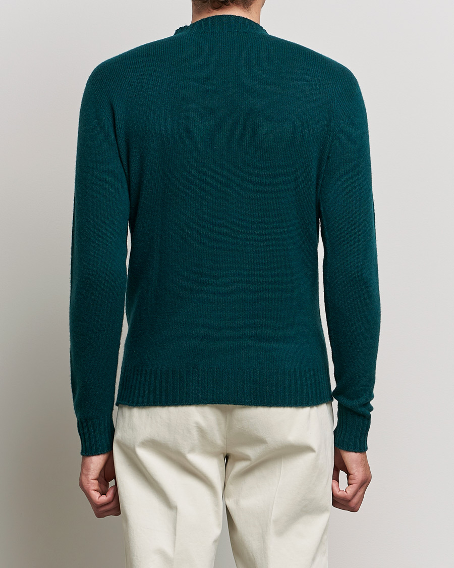 Herren | Pullover | Altea | Wool/Cashmere Crew Neck Sweater Bottle Green
