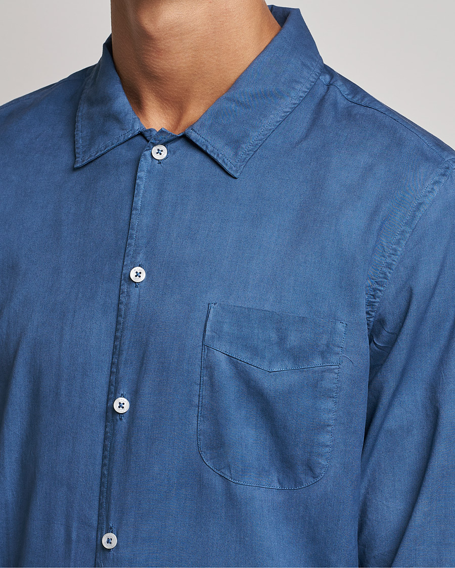 Herren | Hemden | Altea | Garment Dyed Shirt Washed Navy