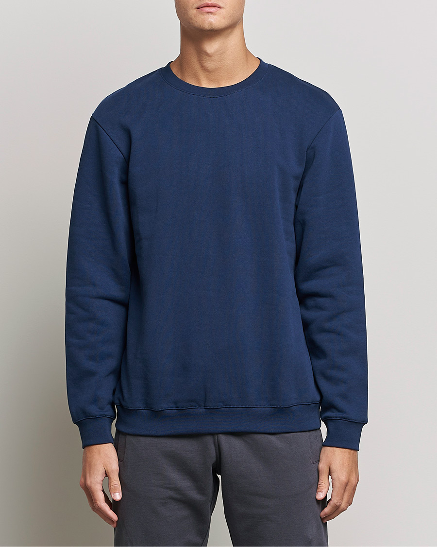 Herren | Pullover | Bread & Boxers | Loungewear Sweatshirt Navy Blue