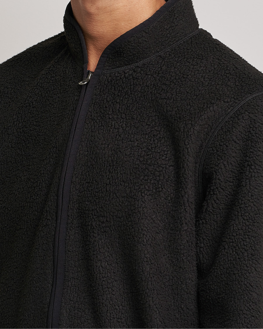 Herren | Pullover | Bread & Boxers | Full Zip Fleece Jacket Black