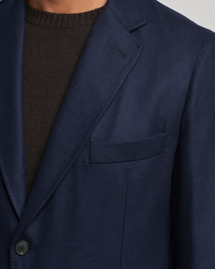 Herren | Sakkos | Brioni | Deconstructed Flannel Blazer Navy