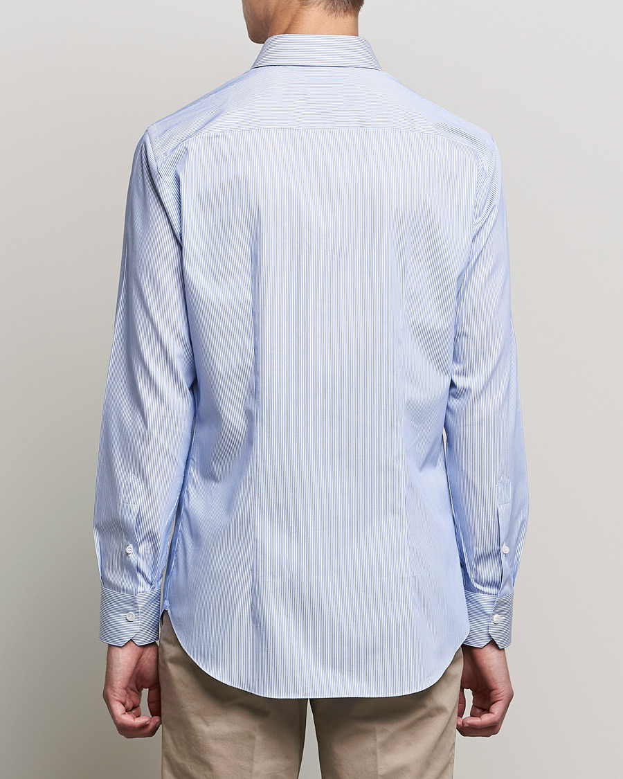 Herren | Hemden | Brioni | Slim Fit Dress Shirt Light Blue Stripe