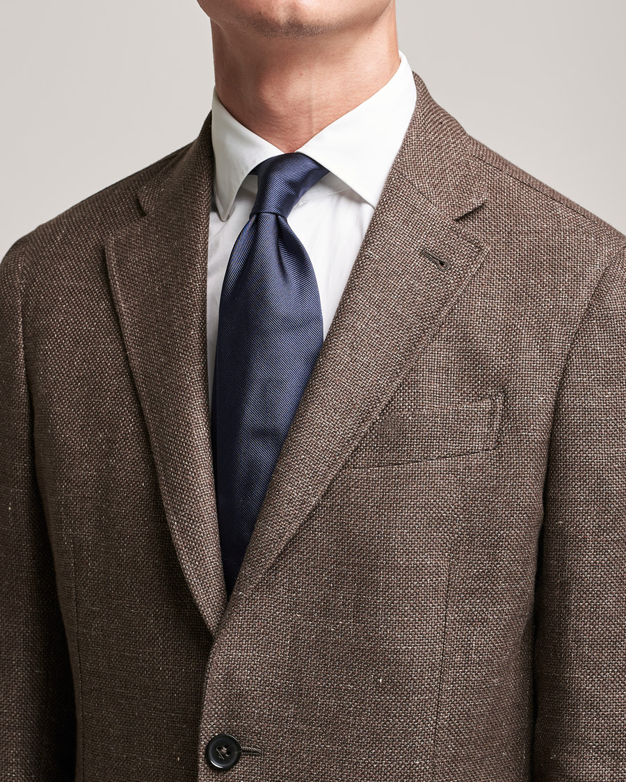 Herren | Brioni Testimonial Silk Tie Dark Blue | Brioni | Testimonial Silk Tie Dark Blue