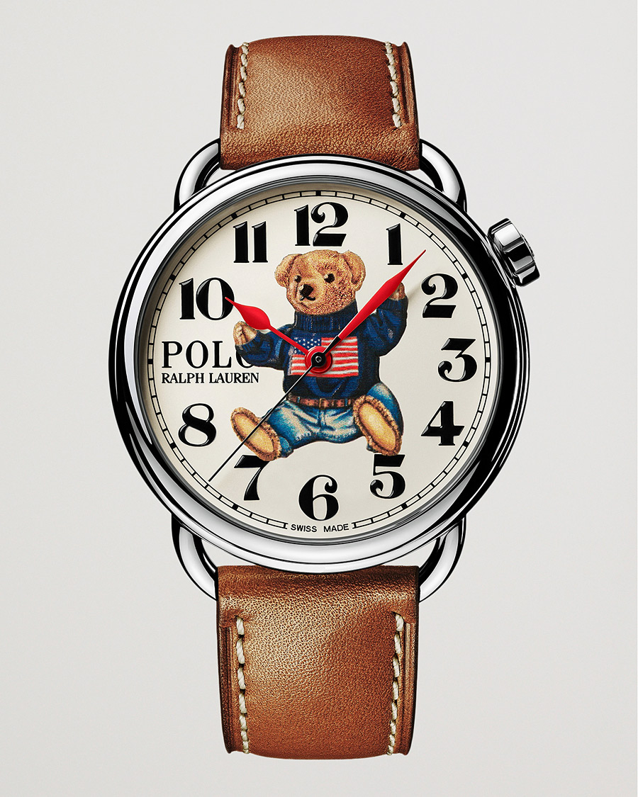 Herren | Polo Ralph Lauren 42mm Automatic Flag Bear White Dial | Polo Ralph Lauren | 42mm Automatic Flag Bear White Dial