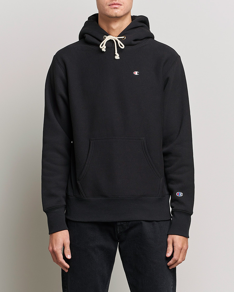 Herren | Pullover | Champion | Reverse Weave Soft Fleece Hood Black
