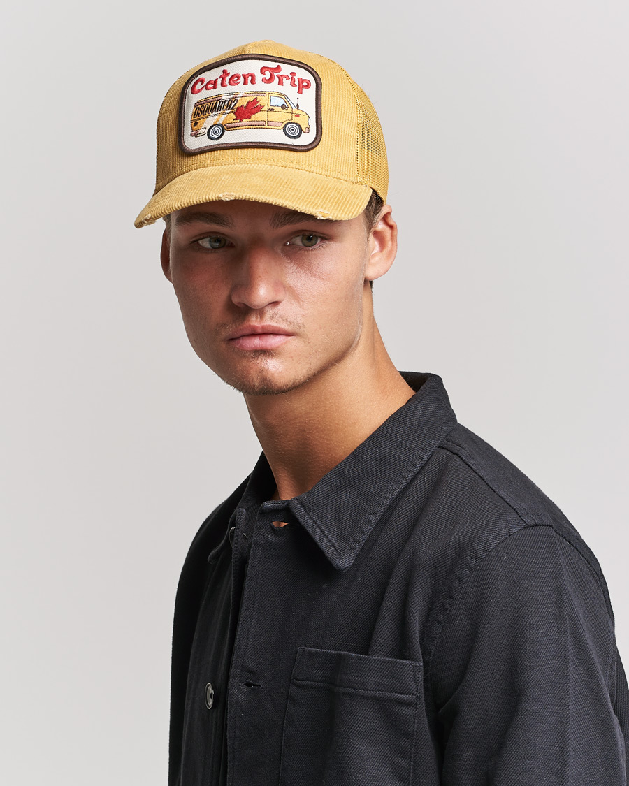 Herren | Dsquared2 Caten Trip Baseball Cap Mustard | Dsquared2 | Caten Trip Baseball Cap Mustard
