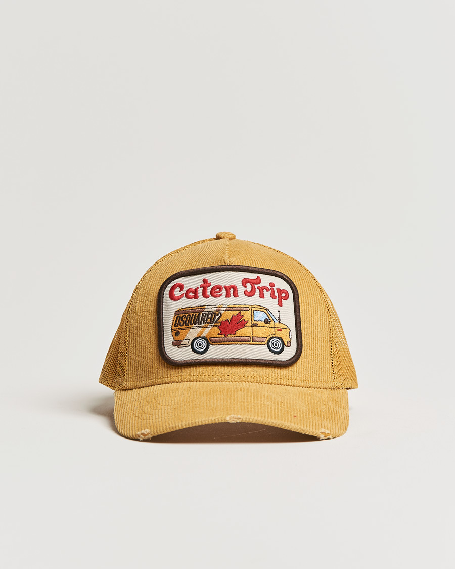Herren | Dsquared2 Caten Trip Baseball Cap Mustard | Dsquared2 | Caten Trip Baseball Cap Mustard