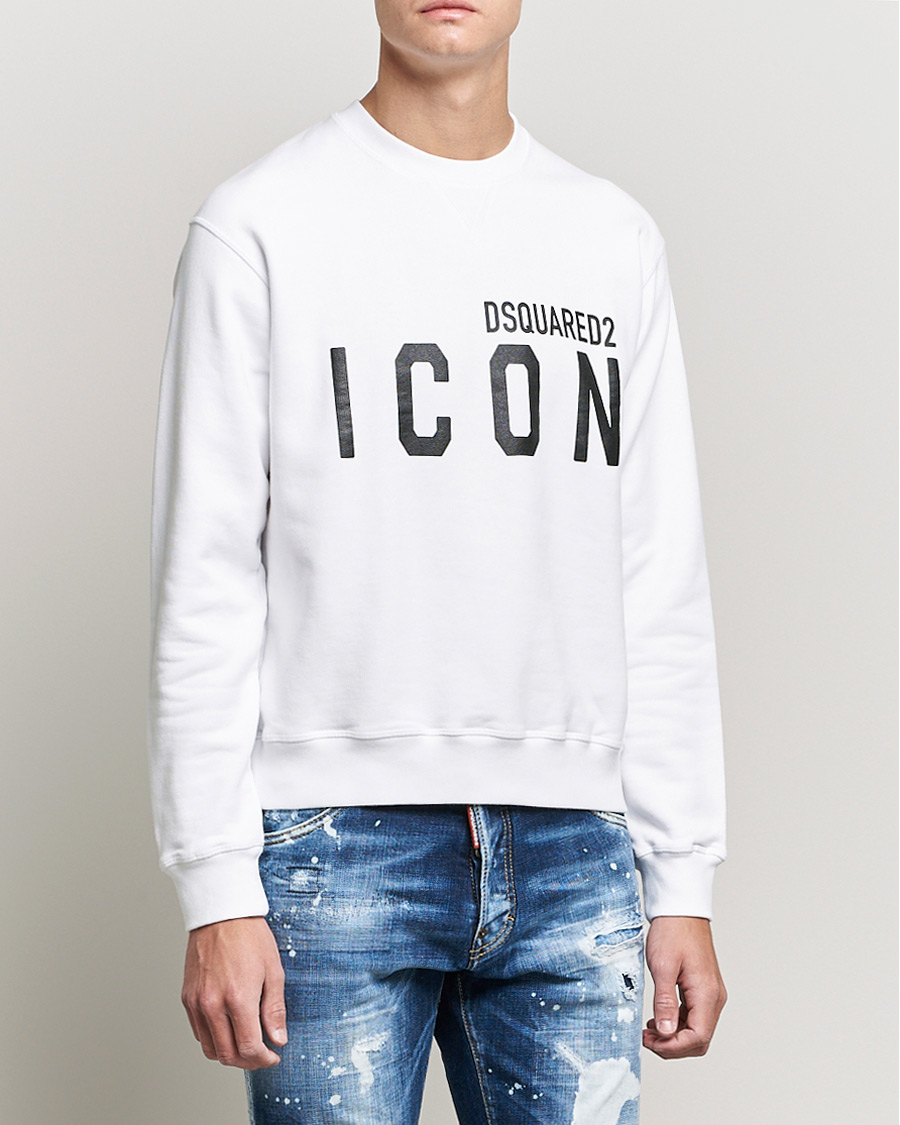 Herren | Pullover | Dsquared2 | Icon Logo Sweatshirt White