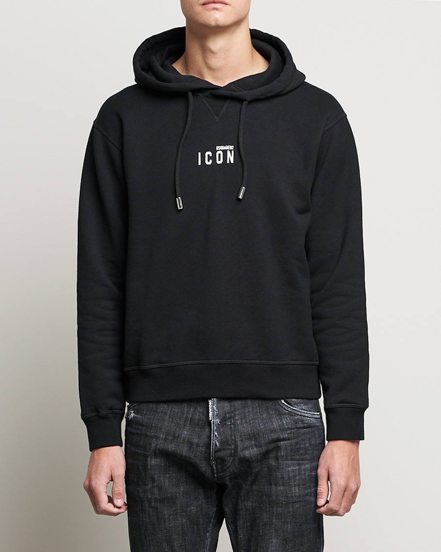 Herren | Pullover | Dsquared2 | Icon small Logo Hoodie Black
