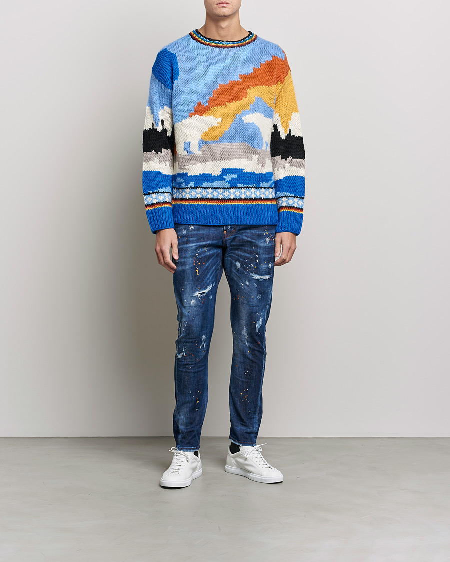 Herren | Jeans | Dsquared2 | Sexy Twist Jeans Deep Blue Wash